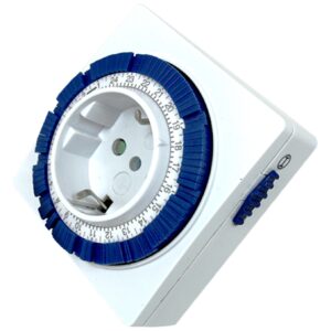 Programador silver electronic anal?gico -  24 horas -  3600w -  250v -  16a -  50hz -  ip 20 - ajustable 15 minutos -  24h
