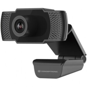 Webcam fhd conceptronic amdis01b - 1080p - usb - 30 fps - angulo vision 90? - foco manual - microfono integrado