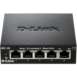 Switch 5 puertos 10 - 100 fast ethernet d - link