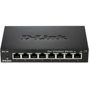 Switch 8 puertos 10 - 100 fast ethernet d - link