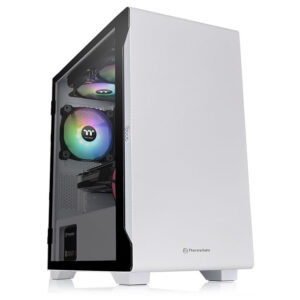 Torre micro atx thermaltake s100 tg - ven 120mm incluido - cristal templado - blanco