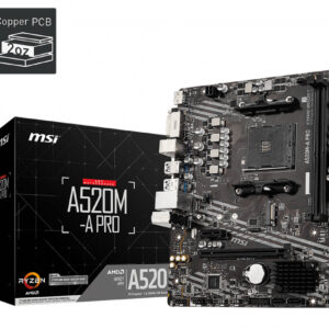 Placa base msi am4 a520m - a pro m - atx