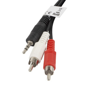 Cable estereo lanberg mini jack 3.5mm - 2x rca macho 2m