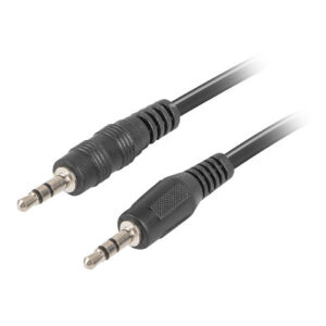 Cable estereo lanberg jack 3.5mm macho -  jack 3.5mm macho 2m negro