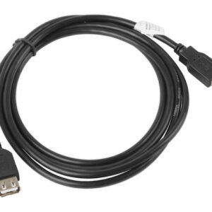 Cable alargador lanberg usb 2.0 macho hembra 1.8m negro