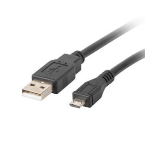Cable usb lanberg 2.0 macho -  micro usb macho 1.8 m negro