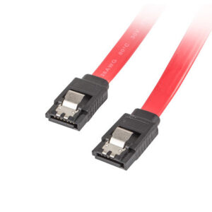 Cable sata iii lanberg 6gb - s hembra hembra clip metal 0.5m