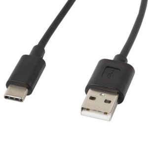 Cable usb lanberg 2.0 macho -  usb tipo c macho 1.8m negro