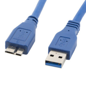 Cable usb lanberg 3.0 macho - micro usb macho 0.5m azul
