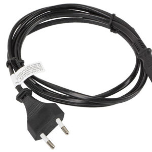 Cable lanberg de alimentacion ocho cee 7 - 16 a iec320 c7 euro (radio) negro 1.8 m