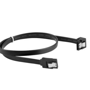 Cable sata iii lanberg 6gb - s hembra hembra angulo clip metal 30cm negro
