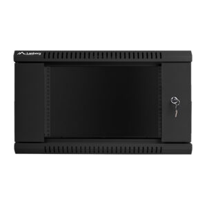 Armario rack lanberg 6u 600x450x368 auto ensamblado 19 pulgadas hasta 60 kg negro