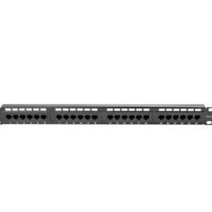 Patch panel lanberg cat.5e utp 24 puertos 1u rack 19 negro