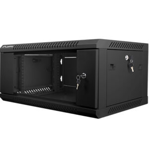 Armario rack lanberg 4u 600x450x279 auto ensamblado 19 pulgadas hasta 60 kg negro