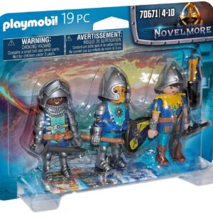 Playmobil set de 3 caballeros de novelmore