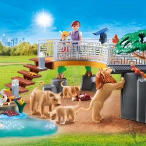 Playmobil diversion en familia recinto exterior de leones