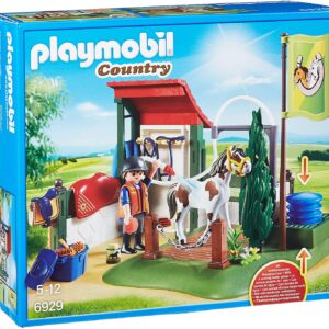 Playmobil set de limpieza para caballos