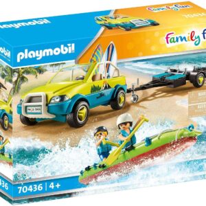 Playmobil coche de playa con canoa
