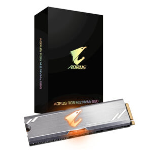 Disco duro interno solido hd m2 ssd 256gb gigabyte aorus rgb nvme 2280 lectura 3100mb - s escritura 1050mb - s gp - asm2ne2256gttdr