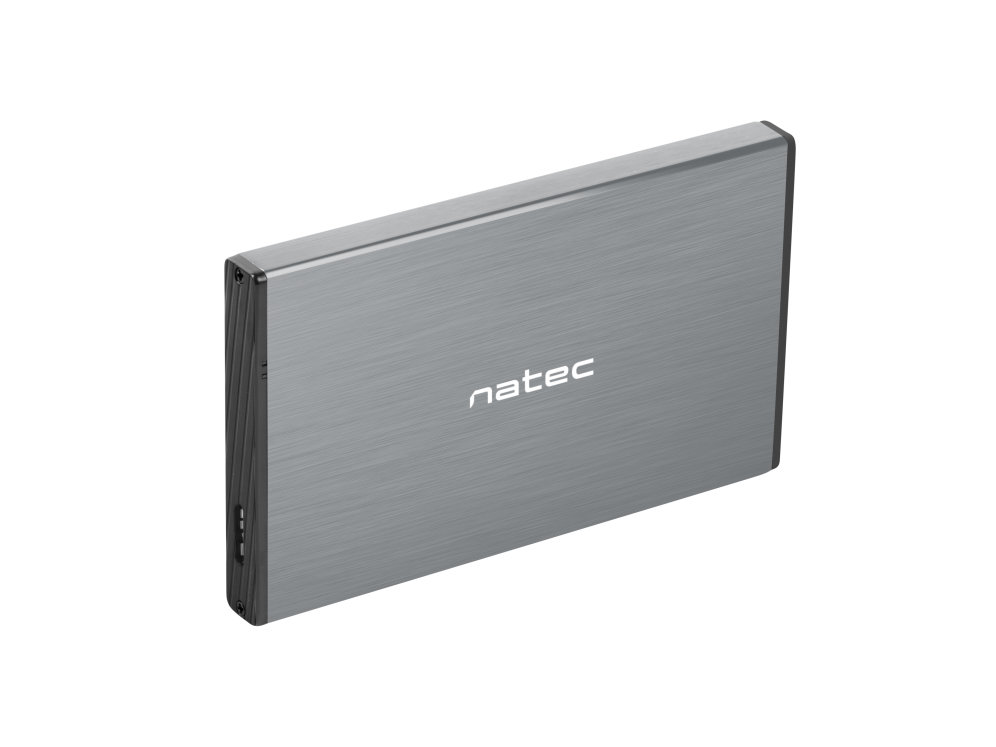 Caja externa natec rhino go disco duro 25 pulgadas pulgadas usb 3.0 sata gris