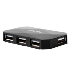 Hub natec locust 4 puertos usb 2.0 negro