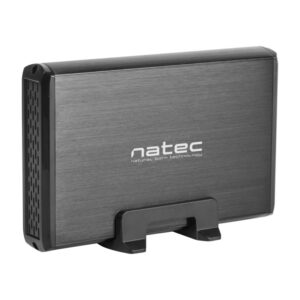 Caja externa natec rhino disco duro 35 pulgadas usb 3.0 sata negra