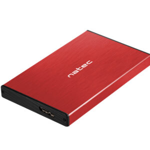 Caja externa natec rhino go disco duro 2.5 pulgadas usb 3.0 sata roja