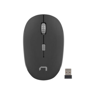 Raton natec martin optico inalambrico 1600 dpi negro gris