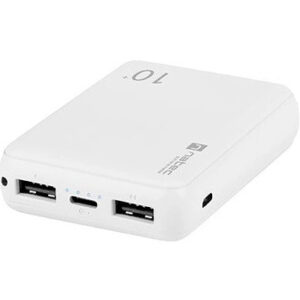 Powerbank natec trevi compact 10000 mah 2xusb - a usb - c blanco