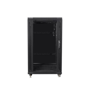 Armario rack lanberg 22u 600x600 autoensamblado 19 pulgadas hasta 60kg negro