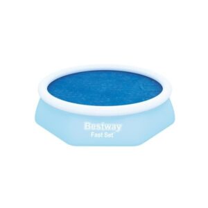Bestway 58060 -  cobertor solar azul para piscinas de 8' x 26 pulgadas - 2.44m x 66 cm