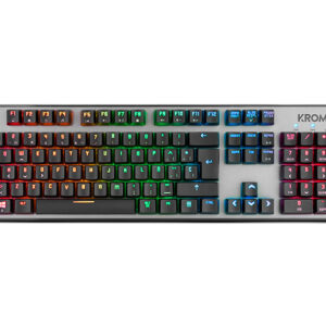 Teclado gaming krom kernel usb retroiluminado mecanico negro