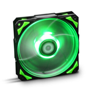 Ventilador caja nox hummer h - fan led 120mm negro led verde