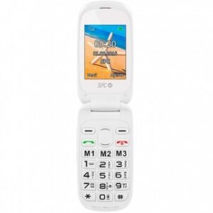Telefono movil spc harmony white tipo tapa - dual sim - 24  - microsd - radio fm - bluetooth