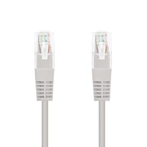 Cable red nanocable latiguillo rj45 utp cat6 0.5m gris 50cm