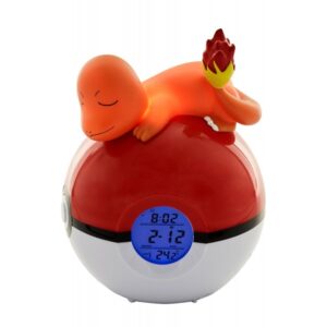 Lampara reloj despertador teknofun madcow entertainment nintendo pokemon charmander led