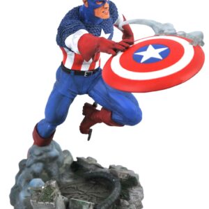 Figura diamond collection marvel avengers vs. capitan america figura 25 cm diorama pvc marvel comic gallery