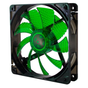Ventilador caja nox cool fan led 120mm negro led verde