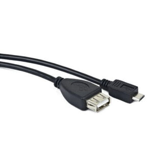 Cable usb lanberg micro m a usb tipo a f 2.0 otg negro 15cm oem