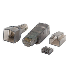 Conector lanberg rj45 cat 6a utp plug 8p8c tool - less