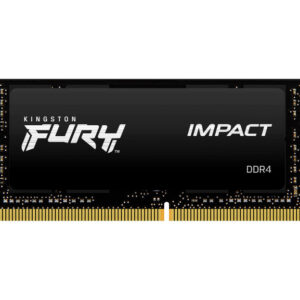 Memoria ram ddr4 32gb kingston - 3200mhz - pc4 - 25600 - fury impact - sodimm - negro - 1.2v