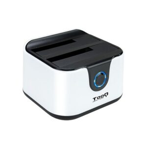 Docking station tooq hd 2.5 - 3.5 pulgadas sata a usb 3.0 doble bahia -  usb 2.0 host -  4200rpm - 7200rpm