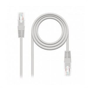 Cable red nanocable latiguillo rj45 utp cat6 10m gris