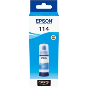 Botella tinta epson ecotank 114 cyan 70ml