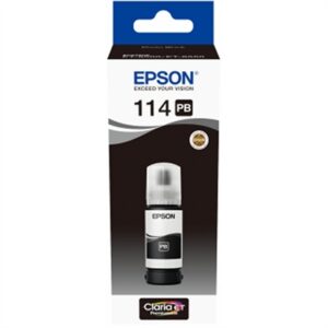 Botella tinta epson ecotank 114 negro foto 70ml