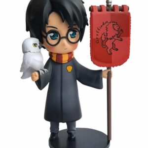 Figura plastoy harry potter harry potter con hedwig y estandarte gryffindor