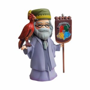 Figura plastoy harry potter albus dumbledore & fenix estandarte hogwarts
