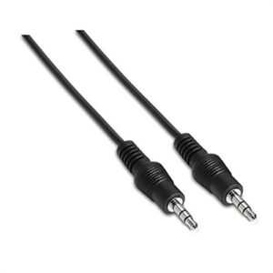 Cable audio estereo jack 3.5mm nanocable 1.5m negro -  macho - macho