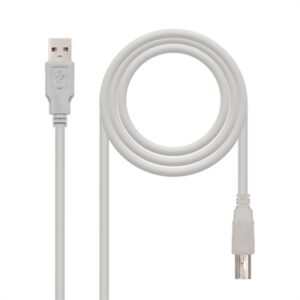 Cable usb 2.0 tipo a a usb tipo b nanocable 3m beige macho - macho
