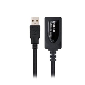 Cable amplificador de se?al usb nanocable macho a hembra negro